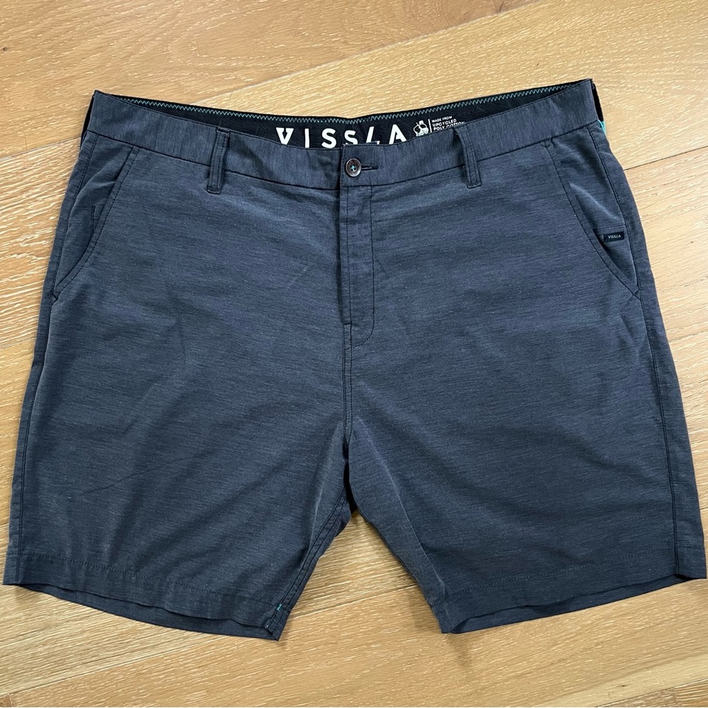 VISSLA Men’s Performance Hybrid Stretch 8” Chino Shorts Swim Surf Fishing 38